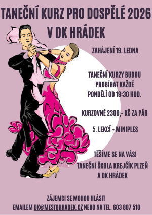 taneční kurz pro dospělé