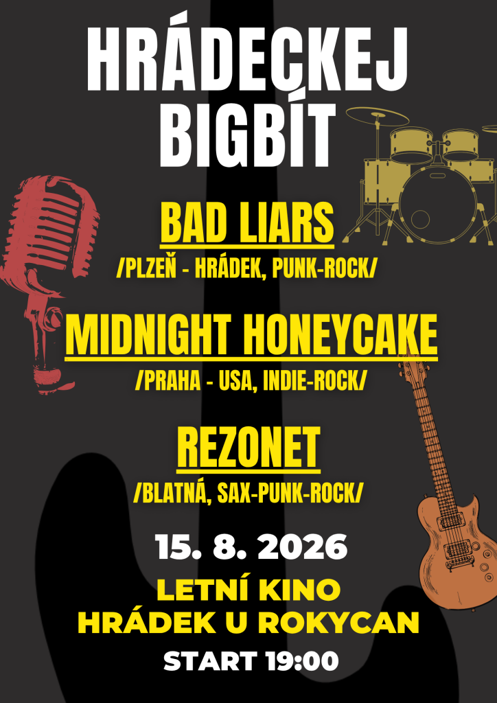 Hrádeckej bigbít — Kulturhaus Hrádek u Rokycan, Hrádek